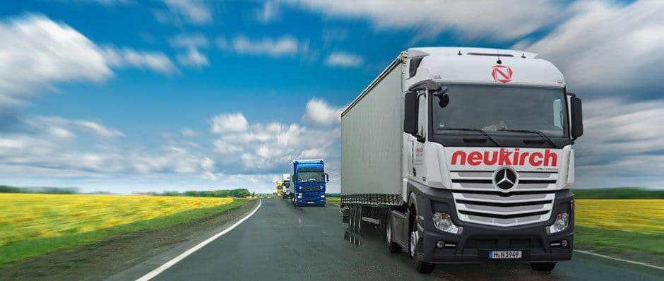 Neukirch LKW auf der Autobahn